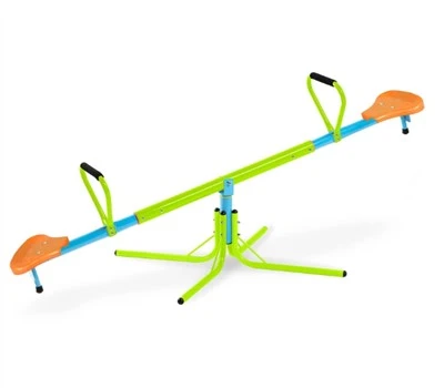 Teeter giratori de plàstic de 2 seients